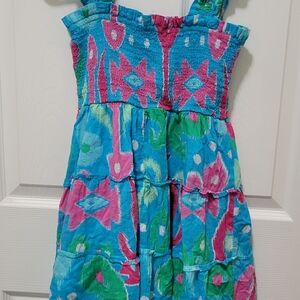 Crown & Ivy Blue and Pink Kids Dress